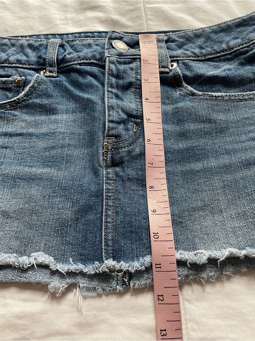American Eagle Y2K Low Rise Micro Mini Blue Denim Skirt 2 Casual 2000s Preppy